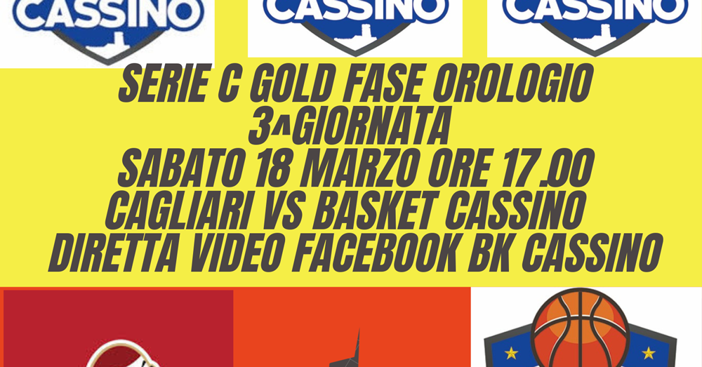 BASKET REGIONALE – Serie C Gold, fase ad Orologio: BpF Basket Cassino a Cagliari per il riscatto